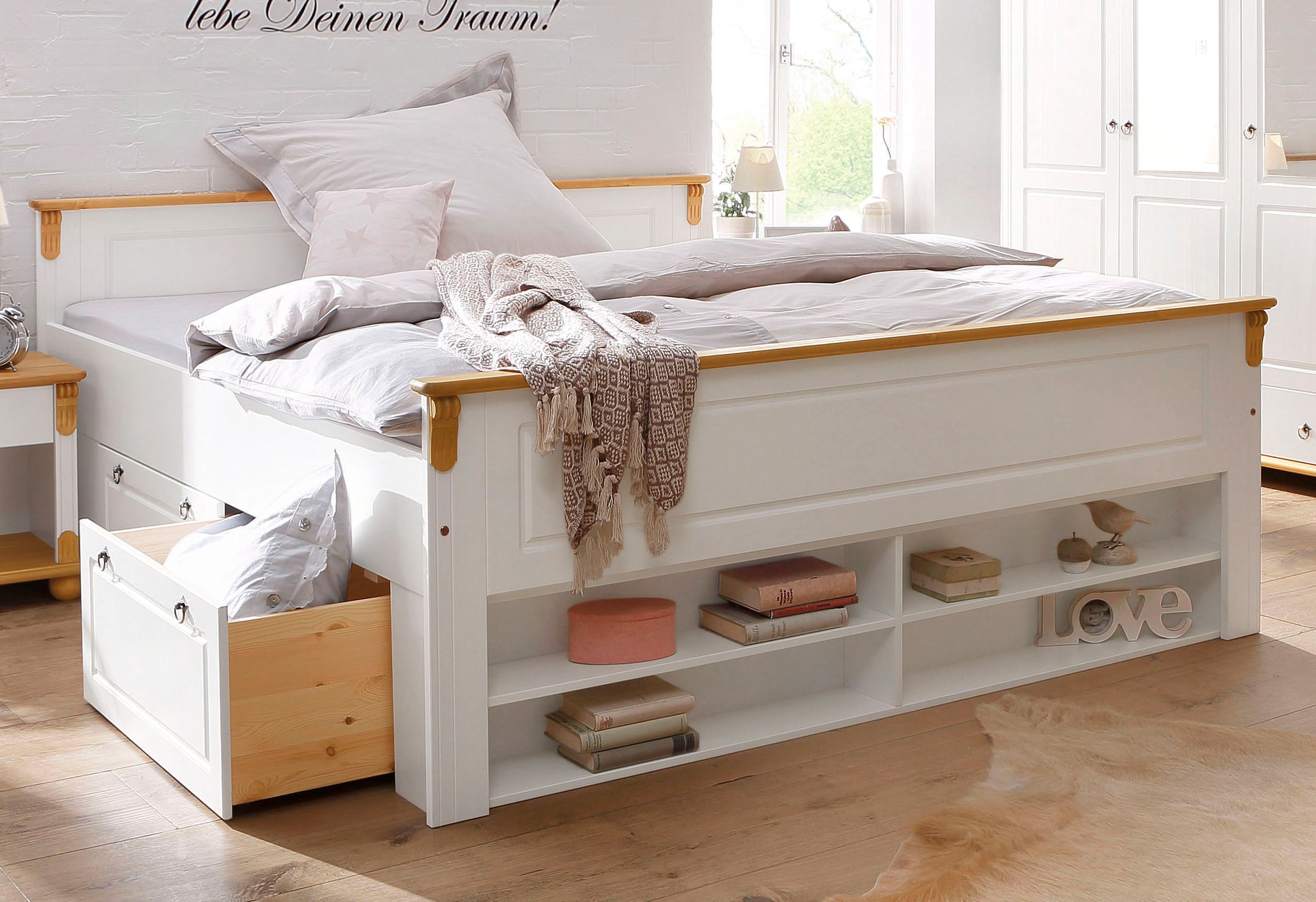 Home affaire Massivholzbett »Ascona« - Schlafzimmer-Depot - Bettenlager ...