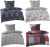 Biber Kuschelige Winter Bettwäsche aus 100 % Baumwolle mit Reißverschluss, 4 TLG. Karo Anthrazit Rot 135×200 cm