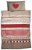 CASATEX Cotton Renforcé Bed Linen Chiemsee rot braun, red, 135 x 200 cm + 80 x 80 cm