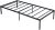 EGGREE Metallbett Bettgestelle mit Lattenrost Stahlrahmen 90×200 cm, Robust Vierkantrohrausführung Einzelbett für Erwachsen Jugendliche Kinder…