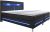 Juskys Boxspringbett Norfolk 180 x 200 cm – LED-Beleuchtung, Bonell-Matratze & Topper – 66 cm Komforthöhe – schwarz – Bett Doppelbett Polsterbett