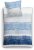 Kleine Wolke Long Beach Bettwäsche, Baumwolle, taubenblau, 135 x 200 cm
