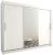 Kryspol Schwebetürenschrank Tokyo 1-250 cm mit Spiegel Kleiderschrank mit Kleiderstange und Einlegeboden Schlafzimmer- Wohnzimmerschrank…