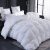 LESNNCIER Super weiche weiße Gänsedaunen-Daunendecke, 100 % Baumwolle, schönes Kneiffalten-Design, Steppbett mit 750 + Füllkraft (Queen-Size-Bett),…