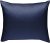 Mako-Satin Baumwollsatin Bettwäsche Uni einfarbig zum Kombinieren (Kissenbezug 40 cm x 40 cm, Dunkelblau)