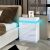 Senvoziii RGB LED Nachttisch Kommode Hochglanz mit 3 Schubladen Nachtschrank Beistelltisch für Schlafzimmer Wohnzimmer Wohnmöbel – Weiß