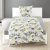 Traumschloss Bettwäsche »Mako-Satin« 100% Baumwolle | Reißverschluss | 135×200 & 80×80 | mit Blumen in gelb auf grauem Hintergrund